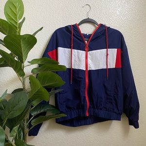 Rue 21 Tri Color Wind Breaker Jacket